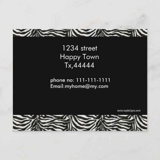 trendy wir haben Postkarte verschoben (Rückseite)