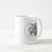 Trendy Wolf Art 4 Yellowstone Nationalparkzirkel Kaffeetasse (VorderseiteRechts)