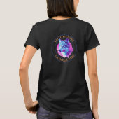 Trendy Wolf Art, Yellowstone Nationalpark, Circle T-Shirt (Rückseite)