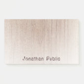 Trendy Wood look Distressed Text Elegant Template Post-it Klebezettel (Vorderseite)