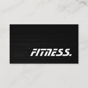 Trendy Wood Trainer Sport Fitness Visitenkarte