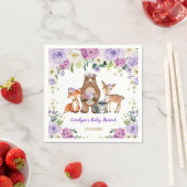 Trendy Woodland Baby Forest Animals Geburtstag Serviette (Beispiel)
