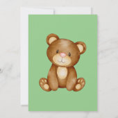 Trendy Woodland Forest friends Animals Baby Showro Einladung (Rückseite)