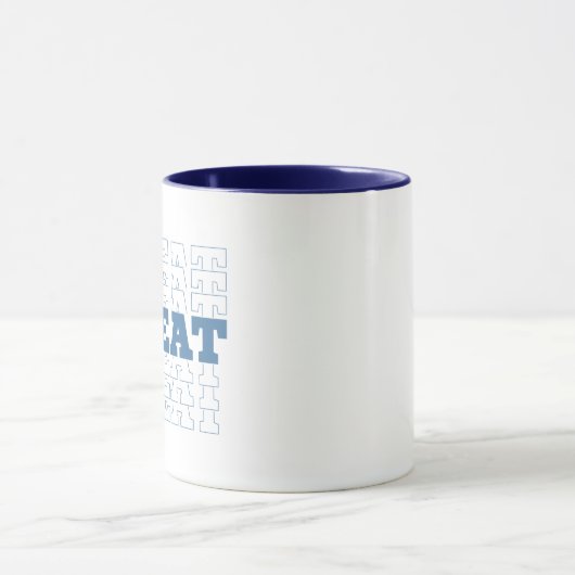 Trendy Word "REPEAT" Funny Repeat Kaffee Tasse (Zentrum)