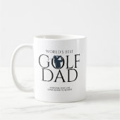 Trendy "WORLD'S BEST GOLF VATER" Navy Blue Kaffeetasse (Links)