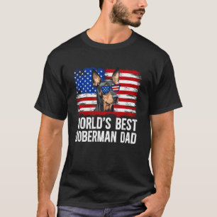 Trendy World's Bester Dobermann-Vater eines Doberm T-Shirt