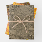 "Trendy Wrapping Paper Flat Sheet Set" Geschenkpapier Set (Beispiel)