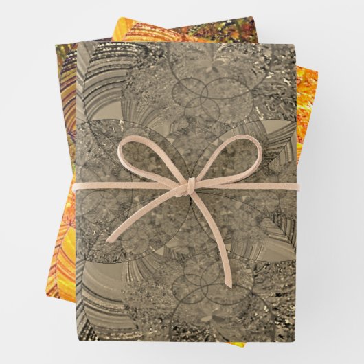 "Trendy Wrapping Paper Flat Sheet Set" Geschenkpapier Set (Beispiel)