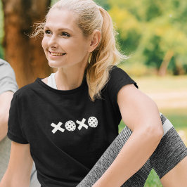Trendy XOXO Pickleball Hugs & Kisses T-Shirt