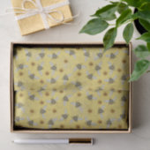 Trendy Yellow Buzzing Spring & Summer Honeybee Seidenpapier (Geschenk)