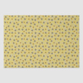 Trendy Yellow Buzzing Spring & Summer Honeybee Seidenpapier (Vorderseite)