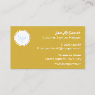 TRENDY YELLOW GOLD BUSINESS LOGO FIRMA VISITENKARTE
