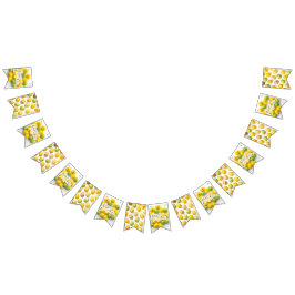 Trendy Yellow & Green  Easter Eggs gift paper Wimpelkette