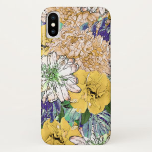 Trendy Yellow & Green Floral Girly Illustration Case-Mate iPhone Hülle