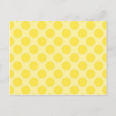 Trendy Yellow Polka Dots Pattern Citrus Fun Gesche Postkarte (Vorderseite)