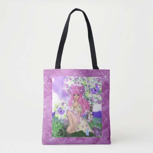 Trendy Young Girly Tote Bag oder Shopping-Tasche Tasche (Vorderseite)