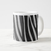 Trendy Zebra Animal Print Muster erstellt von Imag Jumbo-Tasse (Vorderseite Rechts)