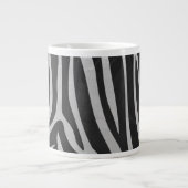 Trendy Zebra Animal Print Muster erstellt von Imag Jumbo-Tasse (Vorderseite)