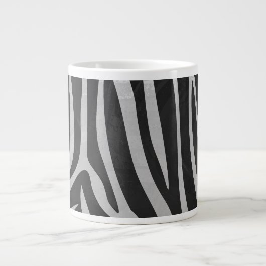 Trendy Zebra Animal Print Muster erstellt von Imag Jumbo-Tasse (Vorderseite)
