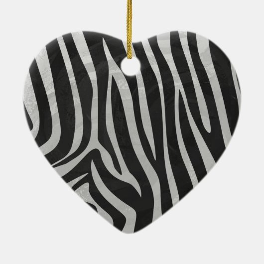 Trendy Zebra Animal Print Muster erstellt von Imag Keramikornament (Hinten)