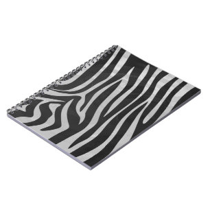 Trendy Zebra Animal Print Muster erstellt von Imag Notizblock