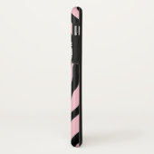 Trendy Zebra Herd auf Zebra Print Pink Case-Mate iPhone Hülle (Hinten/Links)