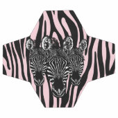 Trendy Zebra Herd auf Zebra Print Pink Fußball (Flach)