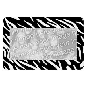 Trendy Zebra magnetisches Feld des Foto-flexible 4 Magnet