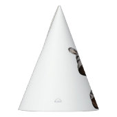 Trendy Zebra Party Animal Jungle Wild One Birthday Partyhütchen (Links)