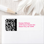 Trendy Zebra Personalisiert Address Label (Insitu)
