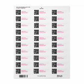 Trendy Zebra Personalisiert Address Label (Vorne)