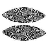 Trendy Zebra Print Black and White Pattern Football (Paneele)