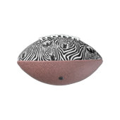 Trendy Zebra Print Black and White Pattern Football (Gedreht 270)