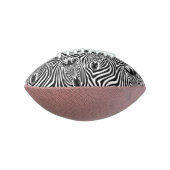 Trendy Zebra Print Black and White Pattern Football (Gedreht 90)