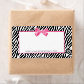 Trendy Zebra Print mit schicker, rosafarbener Bout (Insitu)