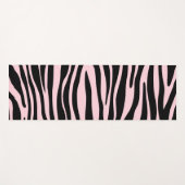 Trendy Zebra Print Pink Yogamatte (Vorderseite (Horizontal))