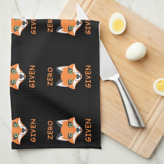 Trendy Zero Fox aus der Phrase Emoji Cartoon Handtuch (Viertel Falte)