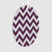 Trendy Zickzack Acrylic Ornament (Vorderseite)