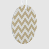 Trendy Zickzack Acrylic Ornament (Vorderseite)