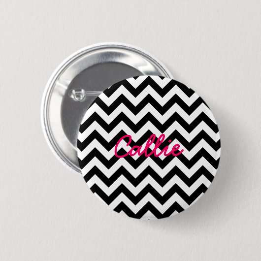 Trendy Zickzack Button (Vorne & Hinten)