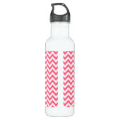 Trendy Zickzack Edelstahlflasche (Rückseite)