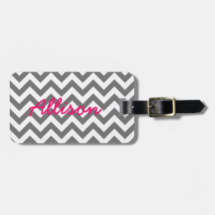 Trendy Zickzack Luggage Tag Gepäckanhänger
