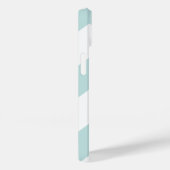 Trendy Zickzack Muster mit Namen - pastellblau Case-Mate iPhone Hülle (Rückseite / Rechts)