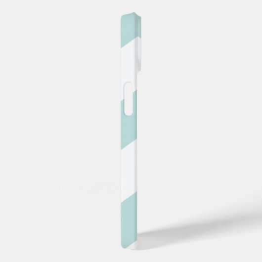 Trendy Zickzack Muster mit Namen - pastellblau Case-Mate iPhone Hülle (Rückseite / Rechts)