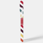 Trendy Zickzack Pattern mit Personalisiertem Namen Case-Mate iPhone Hülle (Rückseite / Links)