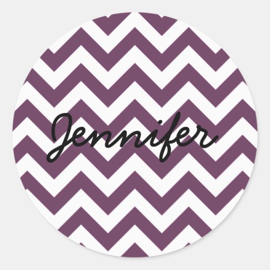 Trendy Zickzack Stickers (Vorderseite)