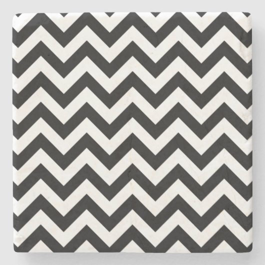 Trendy Zickzack Stone Untersetzer (Vorderseite)