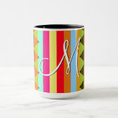 Trendy Zickzack Stripes Muster #16 Tasse (Zentrum)