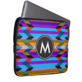 Trendy Zickzack Stripes Muster #18 Laptopschutzhülle (Vorne Rechts)