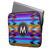 Trendy Zickzack Stripes Muster #18 Laptopschutzhülle (Vorderseite Links)